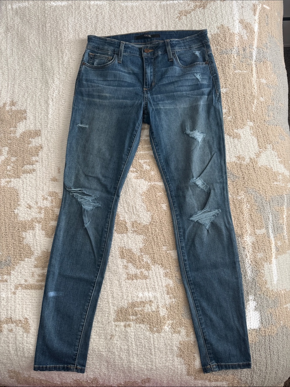 Joe's Jeans Distressed Skinny Jeans - Blue